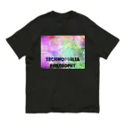 technophilia philosophyのlight painting with logo オーガニックコットンTシャツ