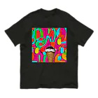 やま　イラストレーター　HEXA NET 販売美麗イラストレーター描きますのアイスクリーム Organic Cotton T-Shirt