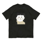 tsurukoのおかっぱ模様のねこ オーガニックコットンTシャツ