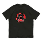 ムカヒのオ店の赤い回路図 オーガニックコットンTシャツ