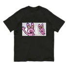 うさぎ少年アンソニーのうさぎ少年アンソニー＆うさぎ少女キャサリン オーガニックコットンTシャツ