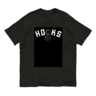 TandNのHOOKS03_ストリートファッション_スケート・サーフ・スノー オーガニックコットンTシャツ