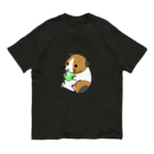 鼠兎はむ🐹のもるもっと オーガニックコットンTシャツ