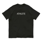 MUGENGEN (ムゲンゲン)のATHLETE letter WT オーガニックコットンTシャツ