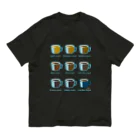 Teal Blue CoffeeのRoasted coffee オーガニックコットンTシャツ