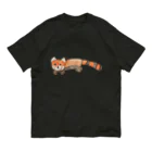 稲藁商店の小熊貓＜レッサーパンダ＞ オーガニックコットンTシャツ