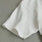曼荼羅の髑髏ペロペロ☠ オーガニックコットンTシャツはダブルステッチ、丸胴仕上げ