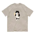 SUIMINグッズのお店の【大】ミルクアイスをまじめに運ぶねこ Organic Cotton T-Shirt