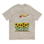 efrinmanのひまわり オーガニックコットンTシャツ