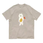 SUIMINグッズのお店の【大】エビフライをさわやかに運ぶねこ オーガニックコットンTシャツ