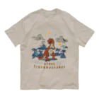 澄ノしおの（濃い生地色用）ティラノサウルス Organic Cotton T-Shirt