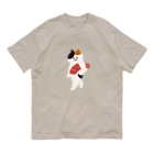 SUIMINグッズのお店の【大】まぐろの握り寿司を自慢げに運ぶねこ Organic Cotton T-Shirt
