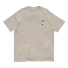 SUIMINグッズのお店の【小】緑のビキニのねこ Organic Cotton T-Shirt