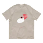 文鳥中心の文鳥さんのほっぺ 유기농 코튼 티셔츠