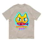 ✨🌈✨ユラクラカン🇯🇵 ✨🌈✨の🍊🐈 オレンジキャット🍊🐈　ライト Organic Cotton T-Shirt