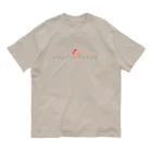 どうぶつYAのテレぶたチューリップ畑 オーガニックコットンTシャツ