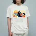 鳥救うSUZURIの『ウチの子になる？』【寄付付き商品】 Organic Cotton T-Shirt
