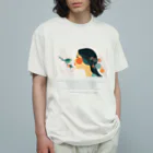 鳥救うSUZURIの『こんなところにオレンジ』【寄付付き商品】 オーガニックコットンTシャツ