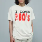 Pat's WorksのI LOVE THE 80's オーガニックコットンTシャツ