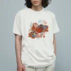 IZANAMI by Akane Yabushitaのファンテイル🦅 Organic Cotton T-Shirt