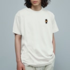 SUIMINグッズのお店の【小】サーモンの握り寿司をかっこよく運ぶねこ Organic Cotton T-Shirt
