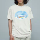 rainBoxのあめ のち にじくじら オーガニックコットンTシャツ