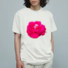 Flower Flower。の夏、祖母が育てた花。 オーガニックコットンTシャツ