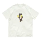 SUIMINグッズのお店の【中】トロピカルアイスをワイルドに運ぶねこ Organic Cotton T-Shirt