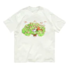 BAMI SHOPの木の上のティータイム オーガニックコットンTシャツ