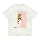 エダマメトイチのmontan pink オーガニックコットンTシャツ