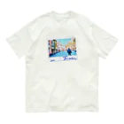 rie kanai グッズショップの台湾コレクション『ブルー』 Organic Cotton T-Shirt