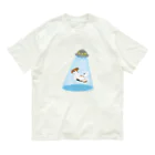 ELLE_mybeagleのアブダクト・ビーグル（２） Organic Cotton T-Shirt