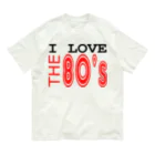 Pat's WorksのI LOVE THE 80's オーガニックコットンTシャツ