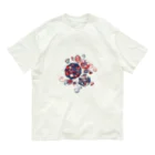 IZANAMI by Akane Yabushitaの【日本レトロ#17】あじさい Organic Cotton T-Shirt