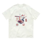 IZANAMI by Akane Yabushitaの【日本レトロ#25】ラーメン Organic Cotton T-Shirt