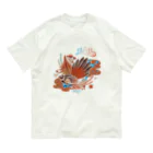 IZANAMI by Akane Yabushitaのファンテイル🦅 유기농 코튼 티셔츠