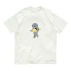 SUIMINグッズのお店の【中】玉子の握り寿司をのんびり運ぶねこ Organic Cotton T-Shirt