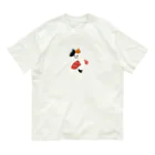 SUIMINグッズのお店の【中】まぐろの握り寿司を自慢げに運ぶねこ Organic Cotton T-Shirt