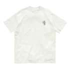 SUIMINグッズのお店の【小】アイスクリームを慎重に運ぶねこ Organic Cotton T-Shirt