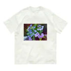 水彩屋の紫陽花（生花） オーガニックコットンTシャツ