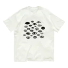 IZANAMI by Akane Yabushitaの千の瞳（The Observer Is the Observed） - 黒 Organic Cotton T-Shirt