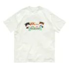 chocochoのHAPPY４柴犬 オーガニックコットンTシャツ