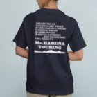 榛名山ツーリングショップの榛名山ツーリング ミリタリー 白文字 オーガニックコットンTシャツ