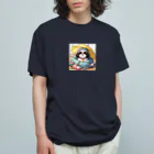 ワンコとにゃんちゃんズのアンブレラシーズー Organic Cotton T-Shirt