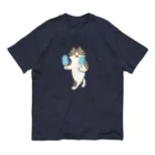 SUIMINグッズのお店の【大】ソーダアイスを意気揚々と運ぶねこ オーガニックコットンTシャツ