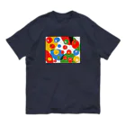 クエクエの活発トマト オーガニックコットンTシャツ