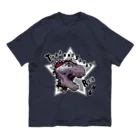 kokoのティラノサウルスレックス洋服(白ブチ) オーガニックコットンTシャツ