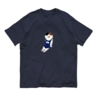 SUIMINグッズのお店の【中】スクール水着のねこ Organic Cotton T-Shirt