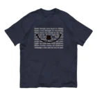 キッズモード某のちょびヒゲSMILE オーガニックコットンTシャツ