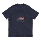 rabbiのモノクロテレビ - black and white TV オーガニックコットンTシャツ